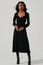 Genevieve Knit Sweetheart Long Sleeve Midi Dress