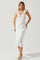 Enola Satin Smocked Midi Dress