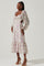 Shayla Floral Cutout Long Sleeve Midi Dress