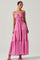 Odina Smocked Cutout Tiered Maxi Dress