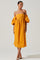 Carlin Off Shoulder Puff Sleeve Midi Dress