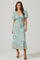 Esperanza Floral Puff Sleeve Midi Dress