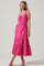 Bridget Side Cutout Tiered Midi Dress