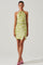 Quinta Retro Floral Halter Mini Dress