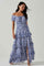 Viona Floral Off Shoulder Tiered Maxi Dress