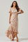 Veida Floral Cutout Midi Dress
