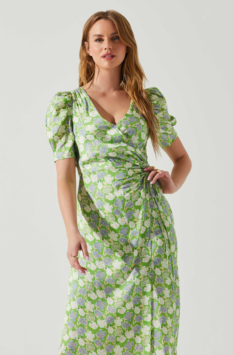 Split Neck Flare Dress - This dress is bold, retro, and fashionable, making it a must-have.