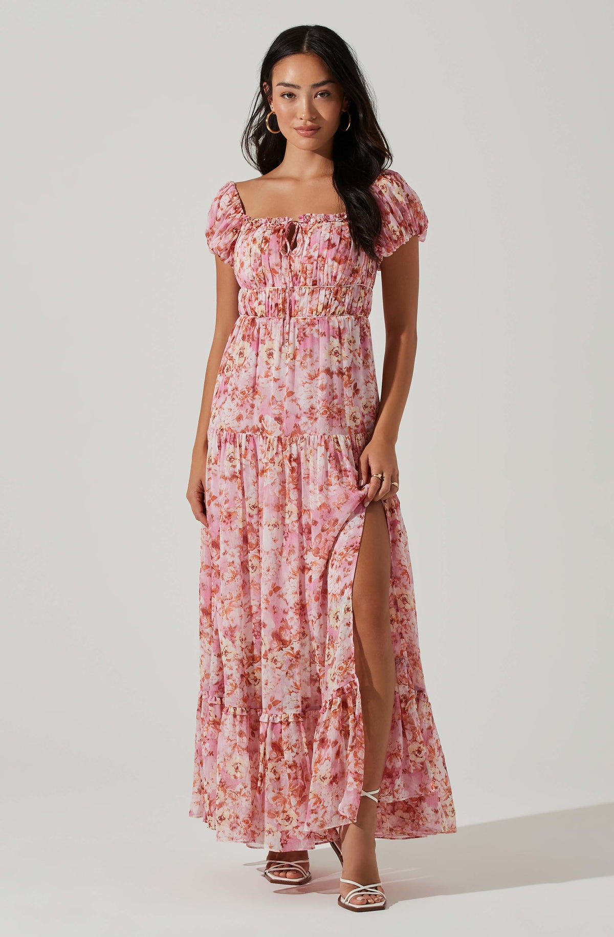 Roseline Off Shoulder Floral Maxi Dress – ASTR The Label