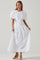 Shelby Puff Sleeve Open Back Maxi Dress