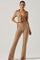 Zoey Seamed Split Hem Pants