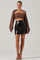 Sticky add to cart - Audrey Faux Leather Mini Skirt
