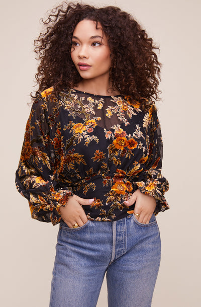 Nora Floral Top