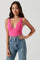 Jax Ribbed Knit Plunge Neck Bodysuit
