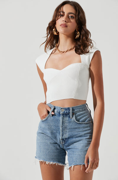 Alta Sweetheart Cap Sleeve Top
