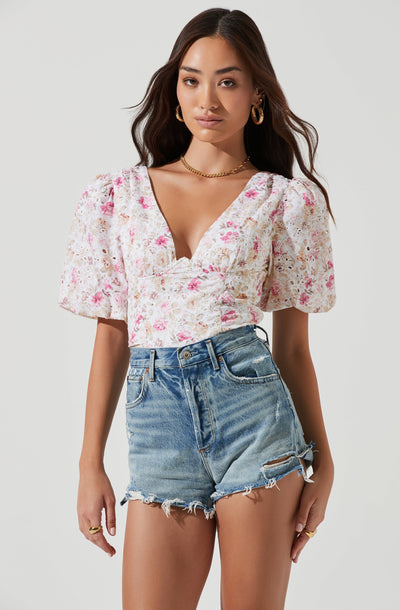 Beaumont Floral Puff Sleeve Top
