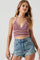 Cabana Crochet Halter Crop Top