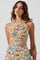Covina Tropical Print One Shoulder Crop Top