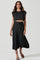 Riva Tie Waist Midi Skirt