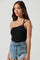Hartley Asymmetrical Neck Sleeveless Bodysuit