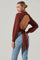 Inez Cable Knit Open Back Sweater
