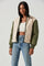 Tegan Faux Shearling Contrast Puffer Jacket