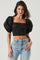 Tassia Jacquard Puff Sleeve Top