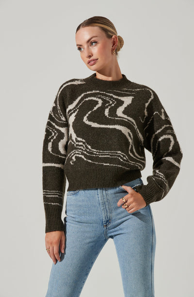 Saira Marble Swirl Sweater