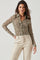 Lamora Mesh Button Down Top
