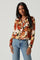 Yesenia Abstract Print Button Down Top