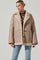 Francine Faux Leather Shearling Jacket