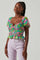 Leigh Floral Pleated Puff Sleeve Top