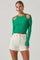 Eris Ribbed Shoulder Cutout Sweater