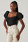 Paola Sweetheart Bustier Puff Sleeve Top