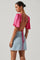 Zita Satin Open Back Crop Top