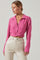 Camden Cropped Button Down Collared Top