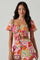 Kerry Floral Puff Sleeve Tie Waist Top