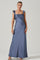 Bryna Ruffle Strap Satin Maxi Dress