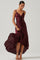 Amalia Ruched Satin Maxi Dress