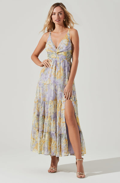 Elsa Floral Tiered Maxi Dress