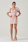 Linen Pleat Front Mini Dress
