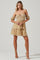 Off Shoulder Two Tier Floral Mini Dress