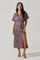 Alessia Satin Flutter Sleeve Midi Dress