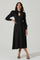 Twist Mock Neck Midi Dress