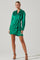 Satin Wrap Mini Dress