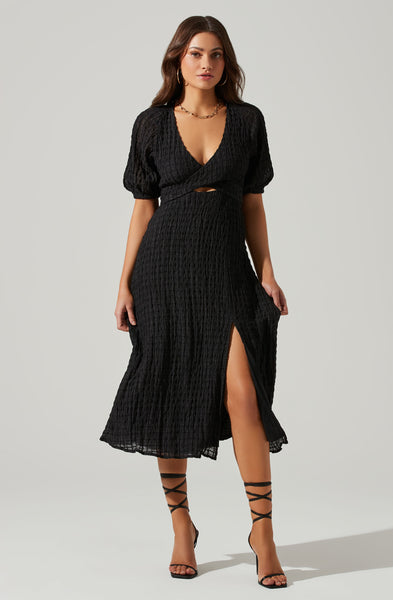 Cross Bust Tie Back Midi Dress – ASTR The Label