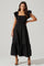 Flutter Sleeve Midi Dress