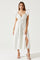 Flutter Sleeve Tie Back Maxi Dress