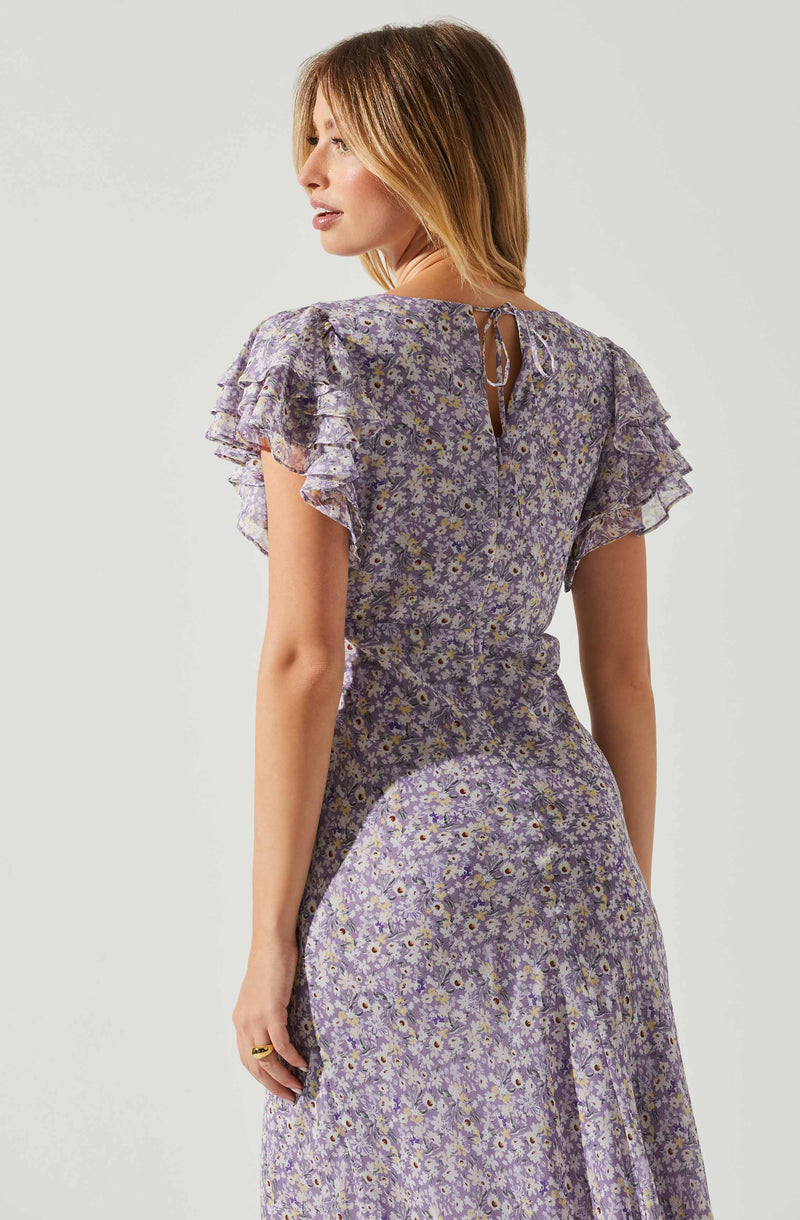 Shorts Sleeve A-Line Dress - This A-line dress gives a breezy yet stylish vibe, and is perfect for a brunch date. Complete a stunning look, with a pair of strappy heels and a leather jacket.