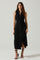 Back Cutout Sleeveless Midi Dress