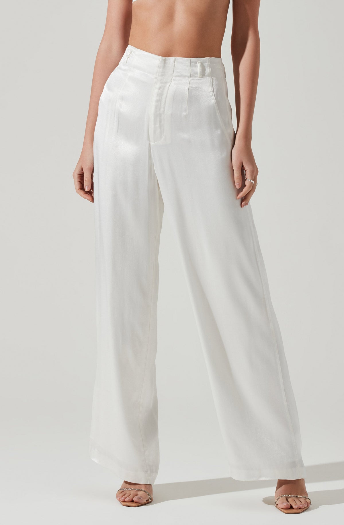 Tight outlet satin trousers